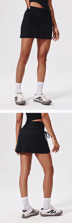 Tennis Suit Set Yoga Set Casual Outdoor Bra Golf Short Skirt Anti-light Running Pocket Fitness Suit Breathable Sports Tank Top