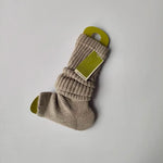 Women's warm knitted socks, autumn and winter Korean version long leg stacked socks, solid color warm dance yoga knitted socks