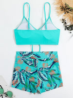 Drawstring Front Shorts Bikinis 2026 High Waist Swimsuit Women Swimwear Female Bathers Bathing Swimming Swim Suit Beachwear