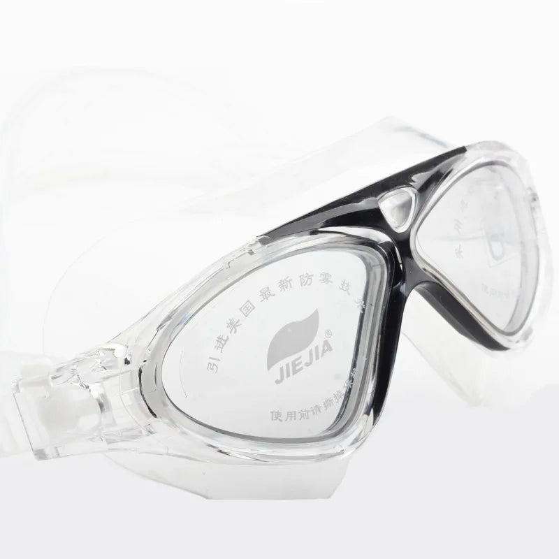 Adult Waterproof Swim Glasses Electroplate Super Big Swimming Goggles Men Women Adjustable Anti-fog UV Swim Sport Eyewear 2023