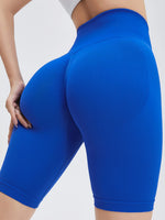 Seamless Three-Point Fitness Shorts Women High Waist Peach Buttock Lifting Sports Yoga Shorts