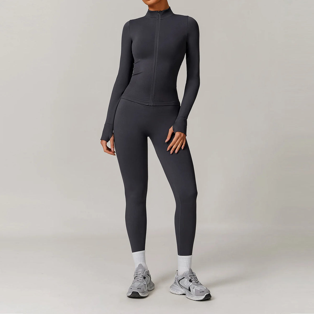 2/3PCS Yoga Set Women Workout Set Seamless Sportswear Gym Clothing Fitness Long Sleeve Crop Top High Waist Leggings Sports Suits