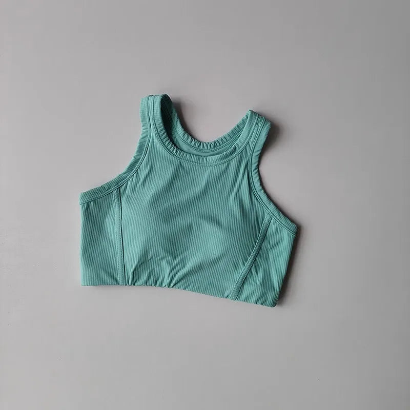 Women's Quick Drying Breathable Yoga Sports Vest I-Shaped Back Sports Bra Fitness Bra Chest Cushion Support