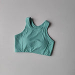 Women's Quick Drying Breathable Yoga Sports Vest I-Shaped Back Sports Bra Fitness Bra Chest Cushion Support