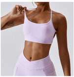 Sexy Cross Sports Bra Gym Top Women Training Running Yoga Bra Stretch Women Sports Underwear Fitness Workout Women Tank Tops