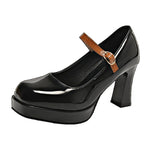 2026 leather shoe for women high heel platform point toe elegant and fashion shoe High-heeled sandals