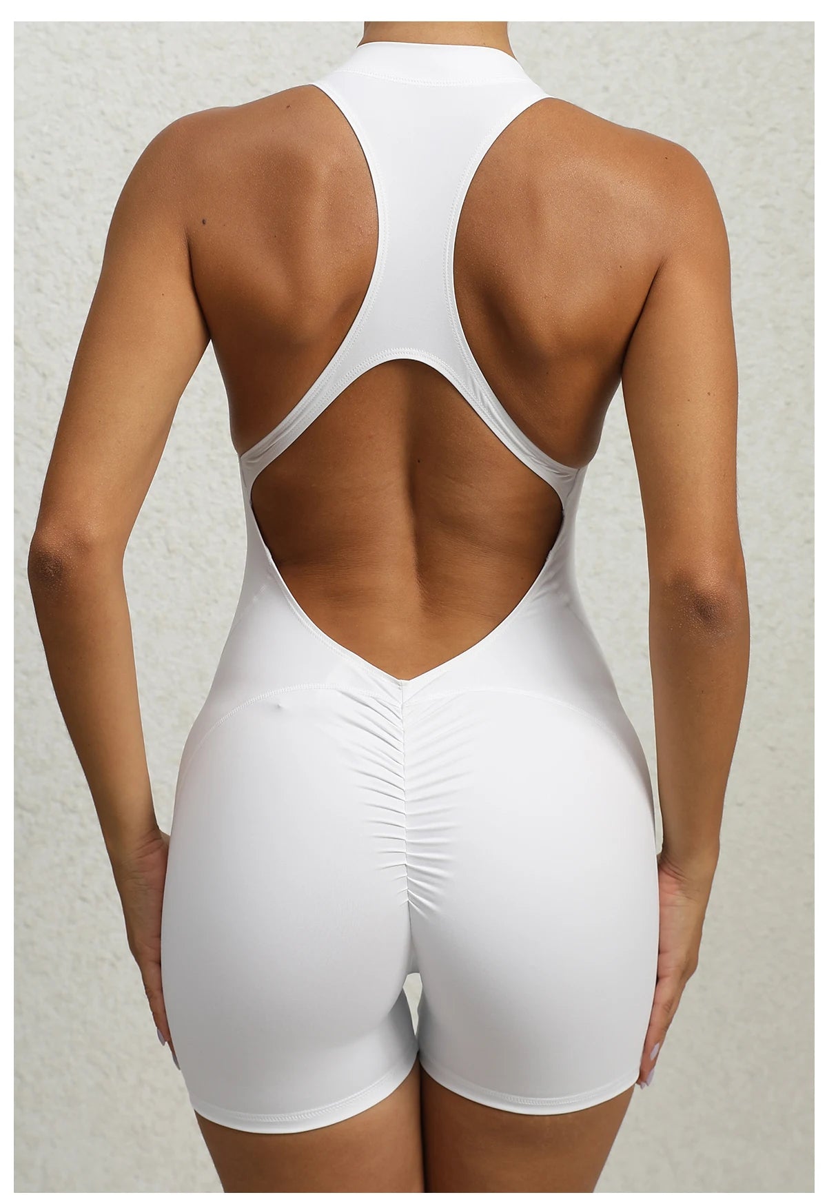 Women Yoga V Backless Jumpsuit Workout Bodysuit Sleeveless Gym Bodycon Sportswear Fitness Yoga Suit One Piece Outfit