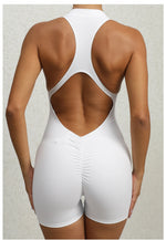 Women Yoga V Backless Jumpsuit Workout Bodysuit Sleeveless Gym Bodycon Sportswear Fitness Yoga Suit One Piece Outfit