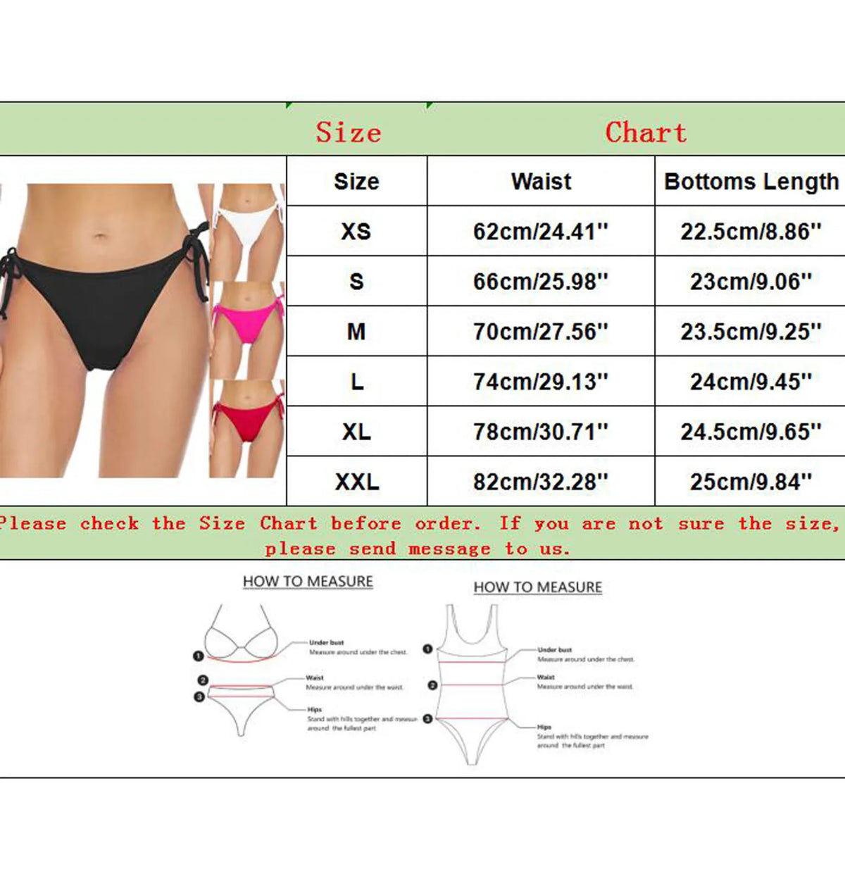 Women Summer Side Tie Bikini Bottoms Triangle Cut Swimwear Quick Dry Solid Color Beachwear For Pool Vacation Swimming Trunks