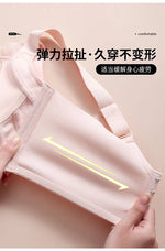 Spring And Summer New Five-breasted Thin Hole Cup Breathable Bra Without Underwire, Breast-proof Sagging Underwear Looks Thin Bh