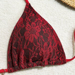 Mesh Sexy Bikinis Female Swimsuits Women Three-Piece Swimwear Beach Swimming Wear Bathing Suits Brazilian Bikini Set Pool Bather