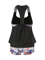 Summer Two Pieces Swimsuits Woman High Waisted Swimwear Female Tankini Sets Beach Wear Bathing Suit Shorts Women Swimming Suit