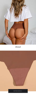 Ice Silk Women Panties Sexy Thong Briefs Yoga Seamless G String Quick Drying Underwear Simple Mid Waist Traceless Thin Sports
