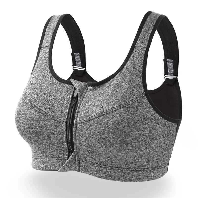 CZGUKES-2XL Popular Sports Top Yoga Bra Women's Shockproof Sports Shirt Sports Bra Front Zipper Women's Push Up Bra Sportswear