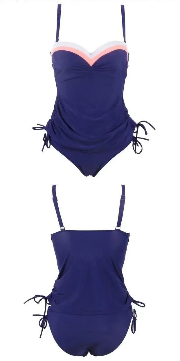 Summer Two Pieces Swimsuits Woman Push Up Swimwear Female Tankini Sets Beachwear Brazilian Bathing Suit Sports Women Bathers