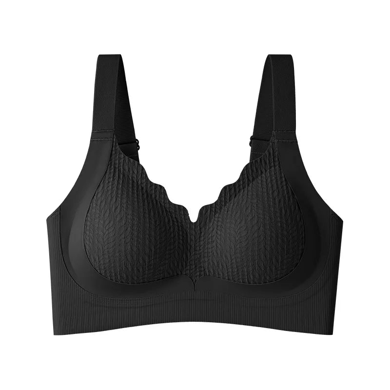 Minimizer Bra for Women Soft Support Seamless Shaping Side Control Push-Up Anti-Sag Bra Underwear Full Coverage Bralette