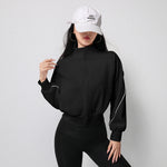 Fashion Winter Women Warm Loose Pocket Zipper Long Sleeves Sports Casual Outdoor Gym Women Jacket
