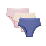 3Pcs/Set Women Cotton Panties High Waist Soft Stretch Briefs Female Underpants Solid Color Comfort Underwear Sexy Lingerie S-L