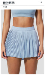 Golf Tennis Skirts with Pocket Women Gym Running Pleated Skorts Outdoor Sports Fitness Slim Shorts High Waist Yoga Golf Skirt