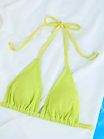 Sexy Micro Bikini 2024 Woman Swimsuit White Ribbed Swimwear Women String Thong Bikinis Set Female Bathing Suit Beachwear Biquini