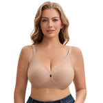 Women's Seamless Wire-Free Bra, Comfortable Everyday Underwear Full Cup Adjustable Straps Comfortable and Breathable Bra