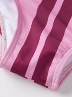 Women's Dots Printed Bikini Set Beaded Swimwear Halter Bikini Tops with High Waisted Swim Shorts for Pool Beach Bathing Suits