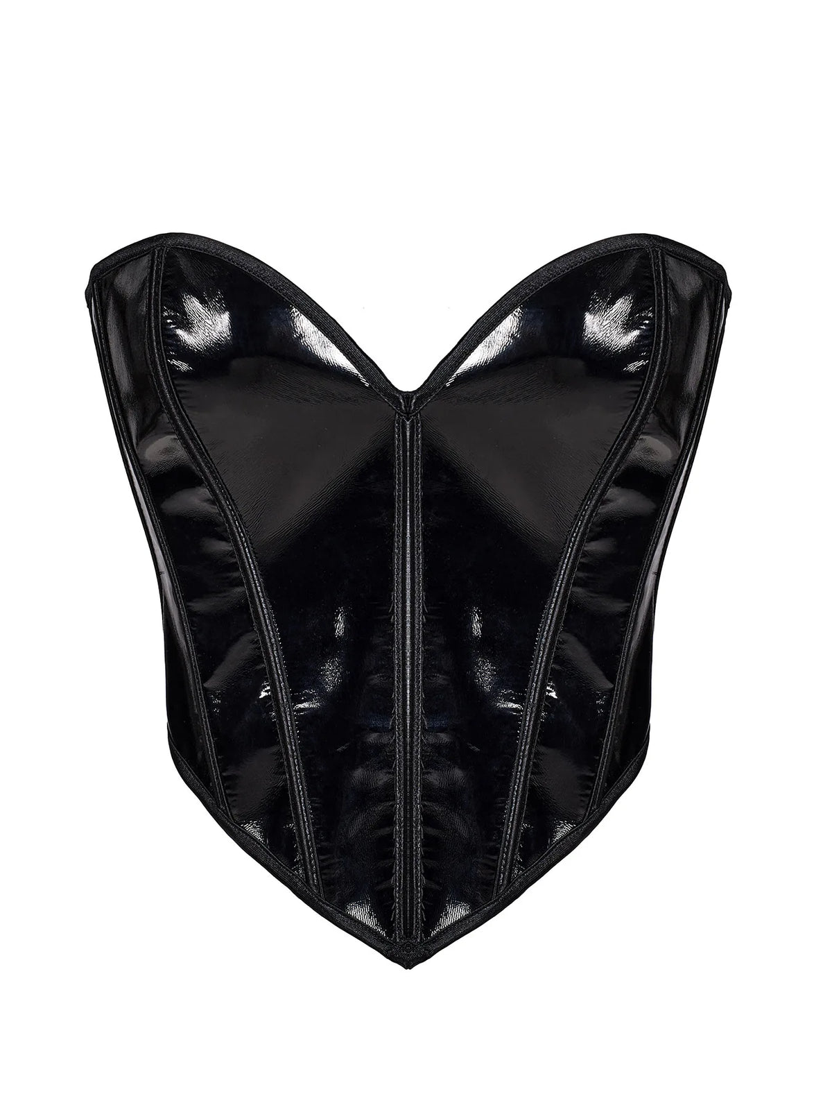 Push-Up Chest Support Glossy Fishbone Sexy Style Waist Cincher Tummy Control Top For Women Solid Color Pure Desire Charming JKOB