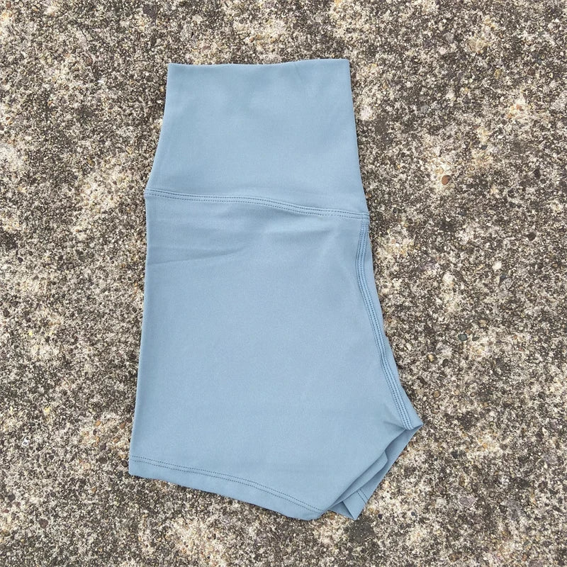 Solid Color High Waist Yoga Short Leg Women Fitness Sport ShortBike Soft Squatting Proof Comprehensive Training Jog Athletic
