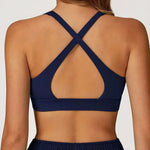 Sexy Gym Top Women Sports Bra Running Back Cross Push Up Yoga Bra Breathable Sports Underwear Women Fitness Workout Top Women