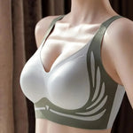 Powerful Push up Seamless Bra Women Gathered Up Wireless Bra Soft Full Coverage Support Adjustable Underwear Anti Sagging Bra