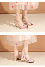 Sandals for Women'sNew Summer Elegant Temperament High Heels Coarse Heels Fish Mouth Breathable Comfortable Fashion Pumps