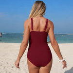 Vintage Army Green Swimwear Women Oversize 2026 Pleate Cross Tummy Control One Piece Swimsuit Bathing Suit Holiday Monokini