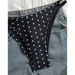S - XL Polka Dot V Neck Bikini Women Swimwear Female Swimsuit Two-pieces Bikini set High Leg Cut Bather Bathing Suit Swim V8147