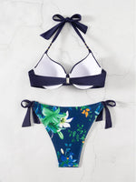 Sexy Push Up Bikini 2026 Women Swimsuit Two Piece Swimwear Female Thong Bikinis Set Royal Blue Bathing Suits Brazilian Biquini