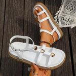 Women Summer Sandals CasualStraps Sole Lightweight Elastic Back Strap Girls Sandals
