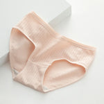 1Pc Women Cotton Panties Stretch Comfy Underwear Low Waist Briefs Female Underpants Sexy Lingerie Panties M-XL Solid Color Panty