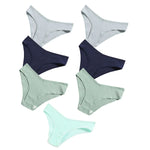 7Pcs/Set Cotton Panties Low Rize Panties For Women Breathable Underwear Female Underpants Sexy Lingerie V-waist Briefs M-2XL