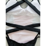 Sexy Splicing V Neck Cross Back Women Swimwear One Piece Swimsuit Female High Leg Cut Monokini Bather Bathing Suit Swim V5261