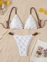 ZTVitality Sexy Mesh Patchwork Bikini Set 2025 New Arrival Padded Bra Bandage Mid Waist Swimsuit Women's Swimwear Summer Biquini