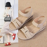 Women Sandals Soft Stitching Ladies Sandals Comfortable Flat Sandals Women Open Toe Beach Shoes Woman Footwear Sandalias Treking