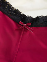 3pcs/Set Women's Low-Rise Triangle Panties French Lace Patchwork 2-Color Briefs Thin Gusset Chic Delicate Intimate Underwear
