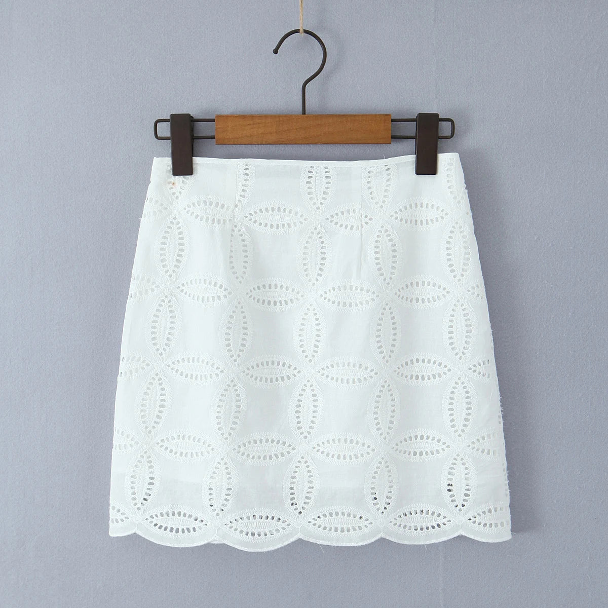 Foridol Summer Casual White Lace Dress Set for Women Hollow Out Embroidery Skirt Outfits 2 Pcs Loose Beach New Suit Skirt Set