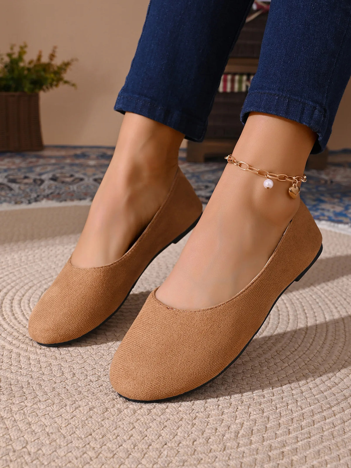 Women Flats Shoes Comfortable Knit Ballet Flat Shoes Women Casual Slip on Loafers Office Boat Sneakers Women Zapatos De Mujer