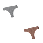2Pcs/Set Seamless Panties Women Low Rise Panty Soft Solid Color Briefs Sexy Sports Underwear Female Underpants Lingerie M-XL