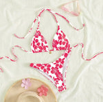 Micro Bikini 2026 Push Up Women Swimsuits Sexy Swimwear Brazilian Bikini Set Biquini Print Swimsuit Summer Brown Beachwear
