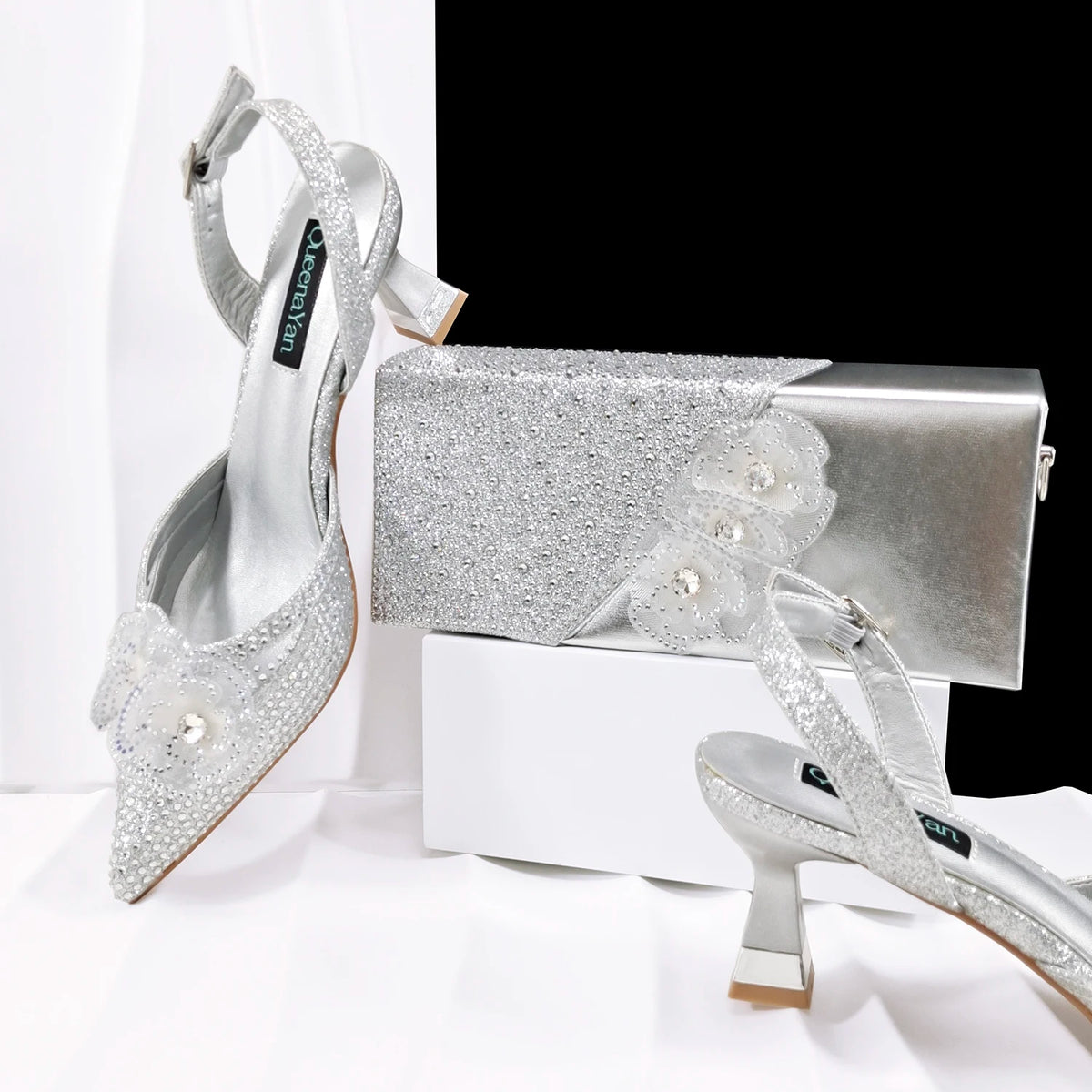 Doershow Lastest Italian Design Fashion Style Ladies Shoes with Matching Bag Set 2026 Nigerian Shoes and Bag Set!HJ1-1
