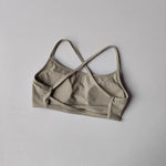 Women's Sexy Cross Backless Yoga Sports Bra Quick Drying Skin Friendly Nude Fitness Bra for Active Wear