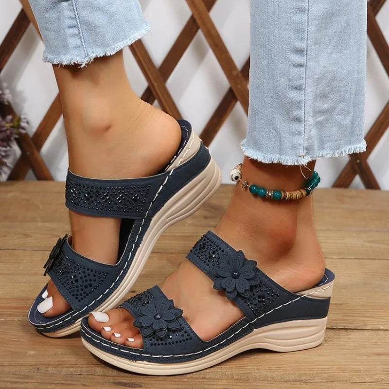 2026 Women's Wedge Suede Upper Comfort Fleece Lining Non-Slip Sole Casual Daily Indoor Outdoor