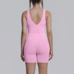 Women's Yoga Set Sports Running Fitness Beautiful Back Vest Hip Lifting Slim-Fit High Waist Shorts Training Gym Workout Suits