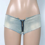 Summer Sexy Hotpants Women's Elastic Low Waist Denim Shorts Female Streetwear Club Bra Sexy Mini Jean Hot Pants Charming 13O1